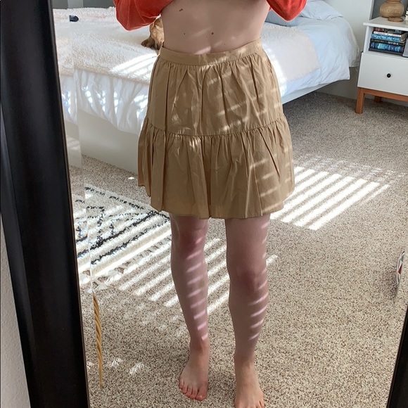 Madewell Khaki Mini Skirt NWT - Picture 2 of 6